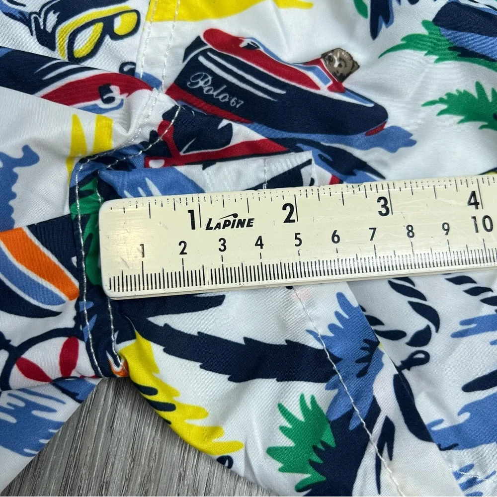 Ralph‎ Lauren Nautical Anchor Polo Bear Boats Bathing Suit Swim Trunks 24m Baby